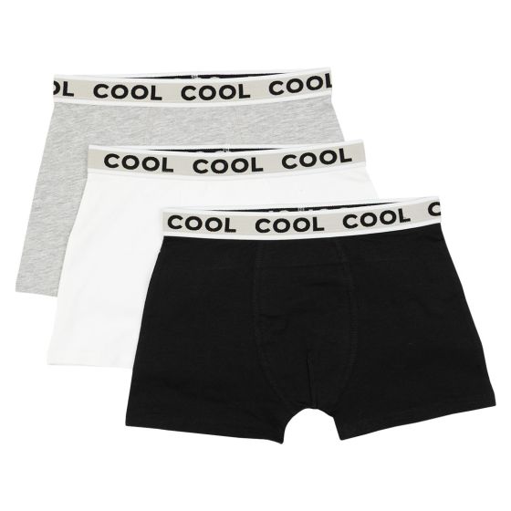 boxer ensfarget 3 pk Grå-marine
