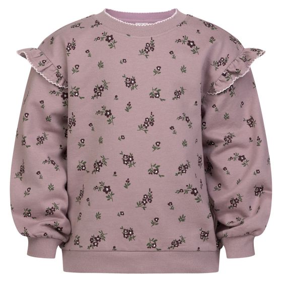 Sweatgenser blomstret Lilla