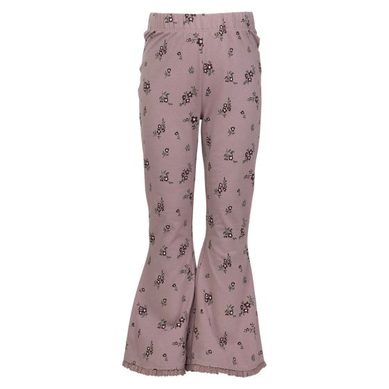 Leggings blomstret Lilla