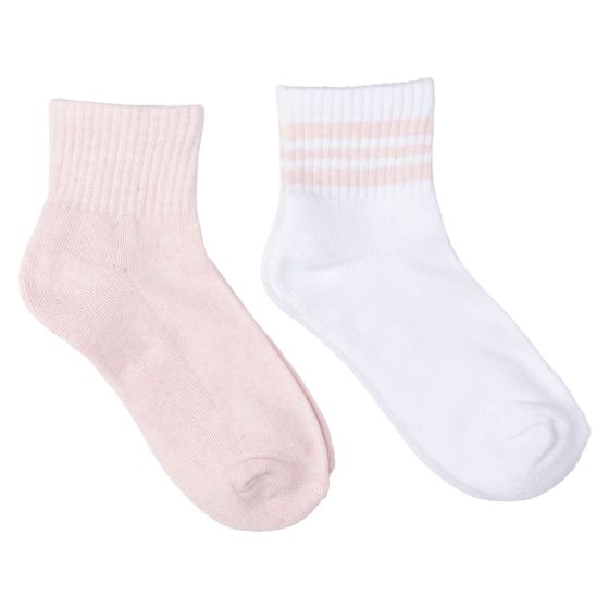Tennissokk 2pk Rosa
