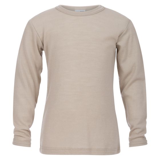 Trøye i 100% merinoull Beige