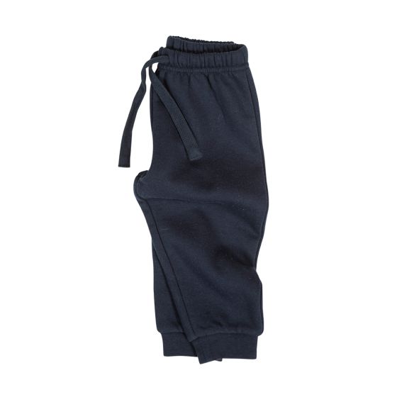 Kids World joggebukse med elastisk linning og snøring. marine