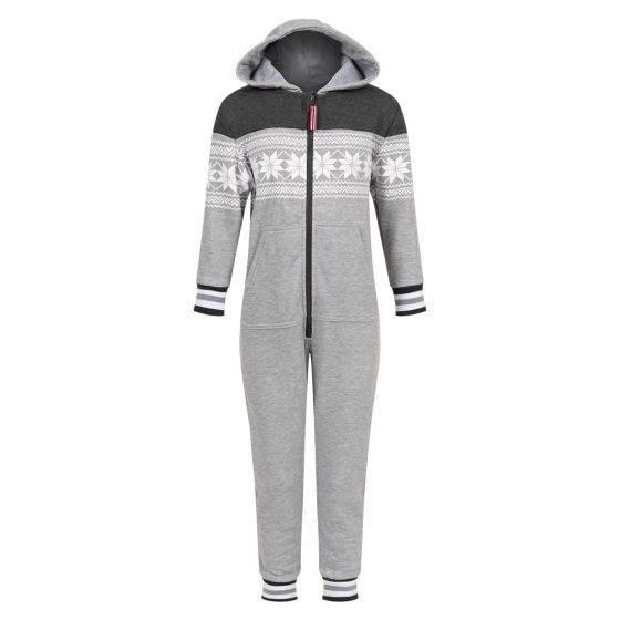Vinterstjerne jumpsuit vinter gråmelert.