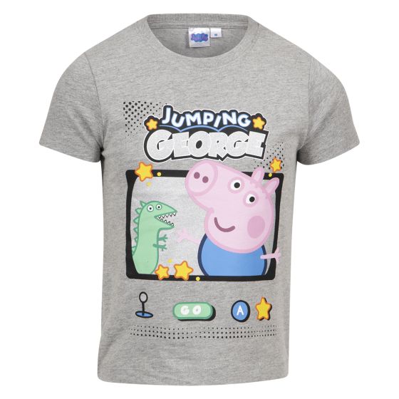 Peppa Gris Georg Gris t-skjorte gråmelert