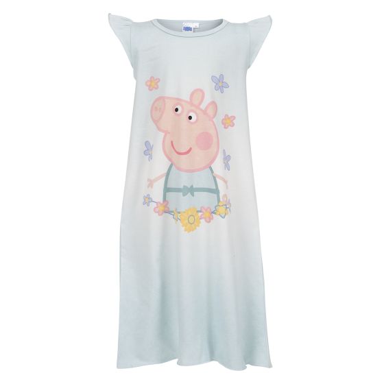 Peppa Gris Nattkjole hvit-blå