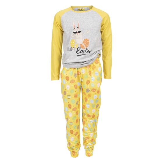 Happy Easter pyjamas sett barn gul