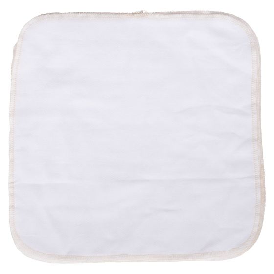 Vaskeklut med kanting i 5pk  Hvit/Beige 