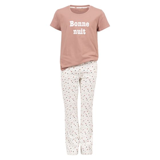 Leah pyjamas sett gammelrosa.