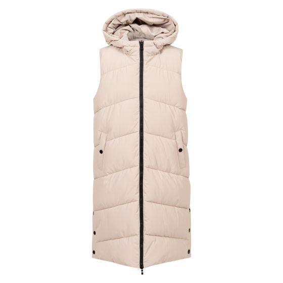Lang vest beige.