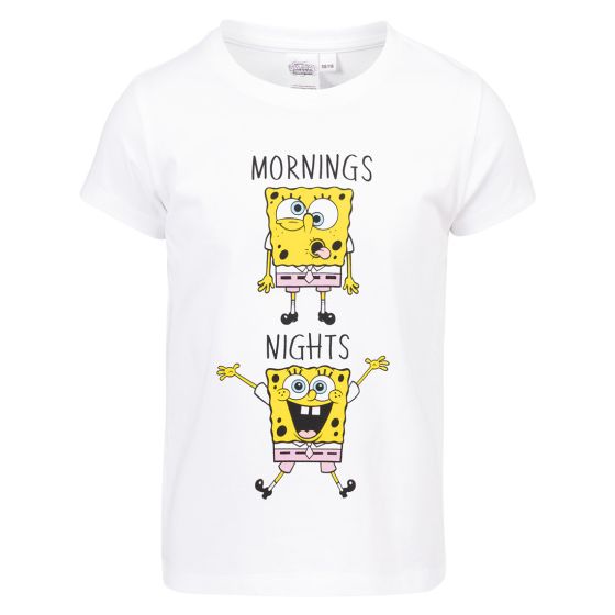 Svampebob Firkant topp hvit.