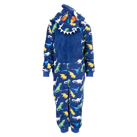 Dino jumpsuit blå.