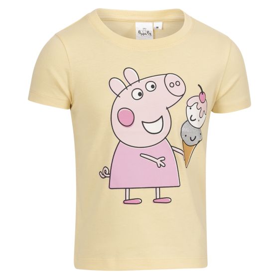T-skjorte Peppa med is Lysegul