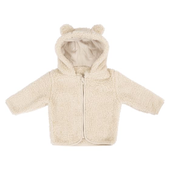 Fleecejakke med fòr Teddy Beige
