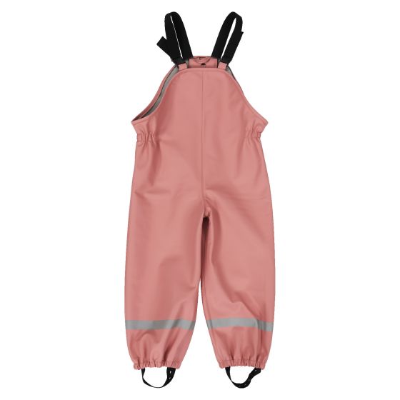 Regnbukse med seler Pøse Dus rosa