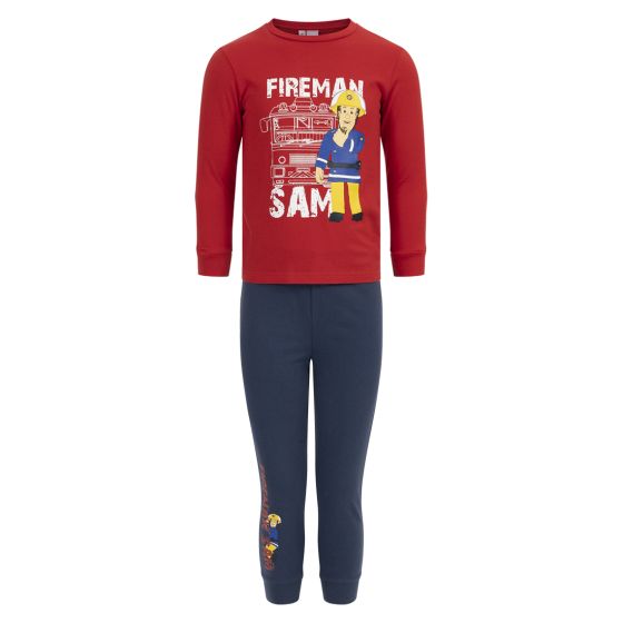 Pyjamas Brannmann Sam Rød-blå