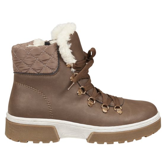 Varme vinterboots Amane Mørk beige