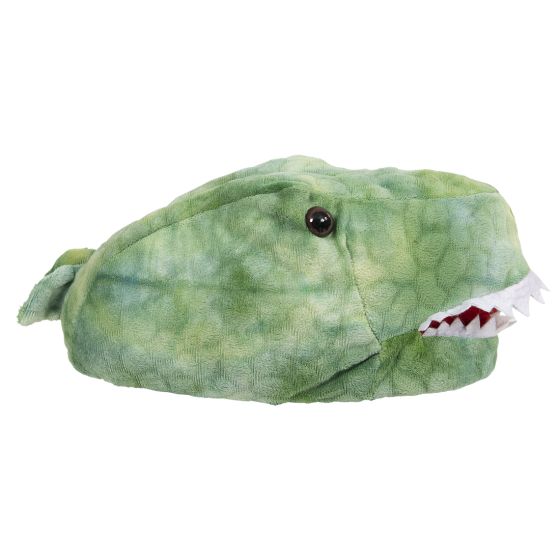 SK Rex dinosaur tøffel grønn.
