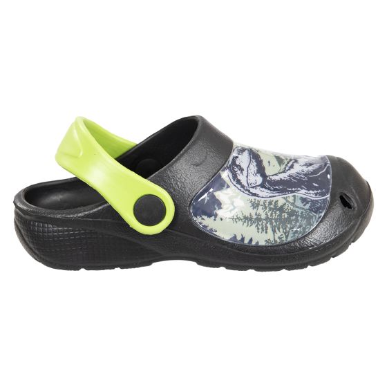 Clogs sort-grønn