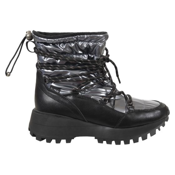 Snowboots Miranda Sort og sølvgrå