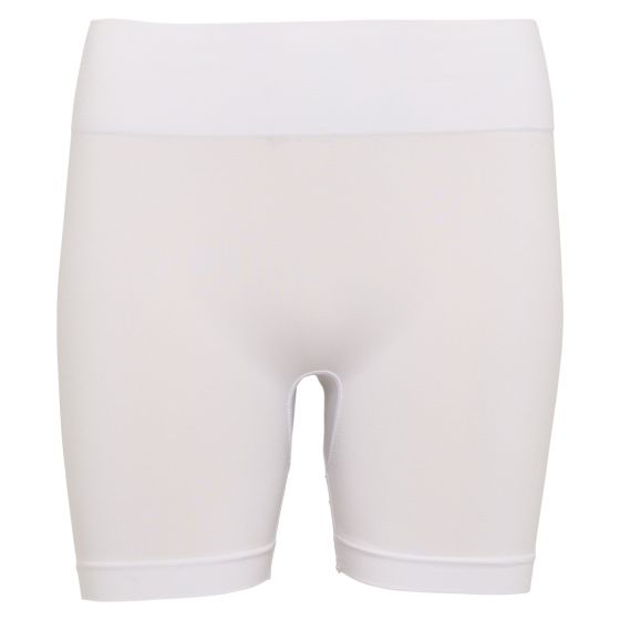 Sømløs sykkelshorts Hvit