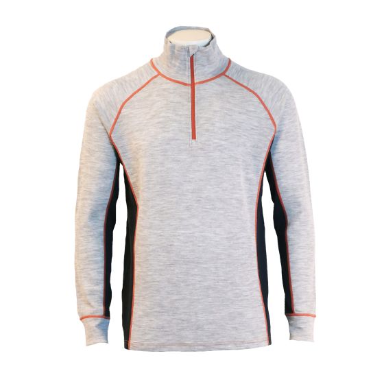 Ulltrøye med half-zip