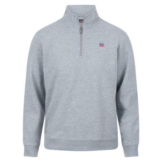 Glyn genser med half zip Grå
