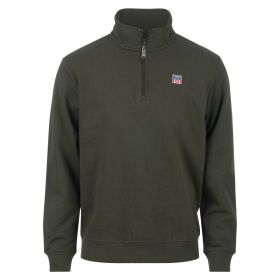 Glyn genser med half zip Grønn