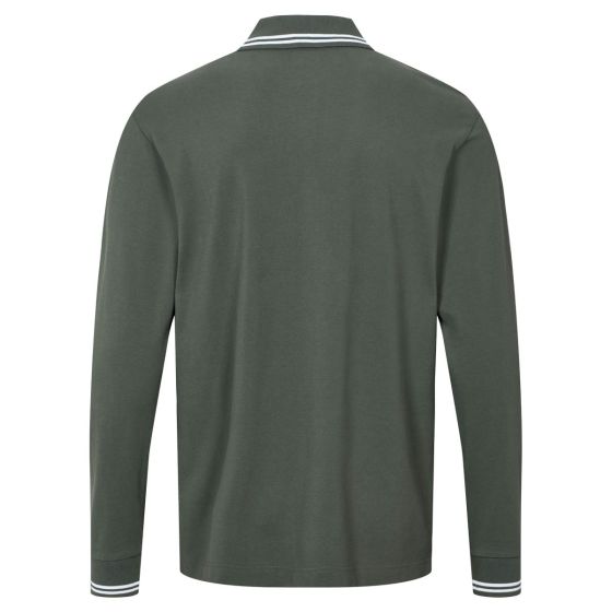 Langermet polo Logo Maltax Sort