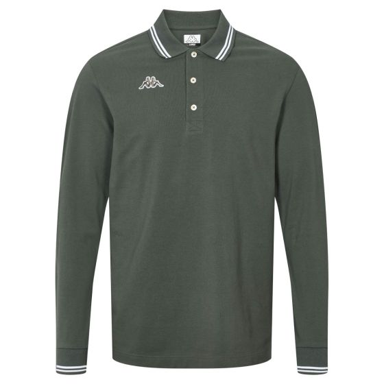 Langermet polo Logo Maltax Sort