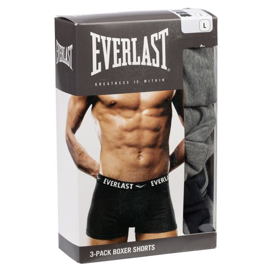 Boxer 3pk Grå