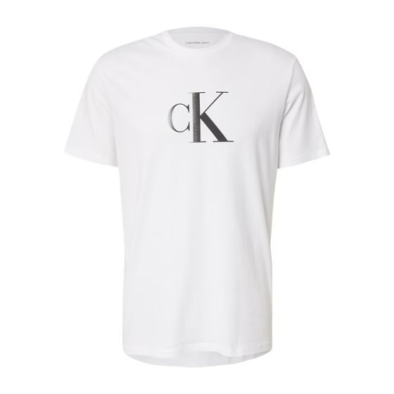 T-skjorte SS Center Monogram Hvit