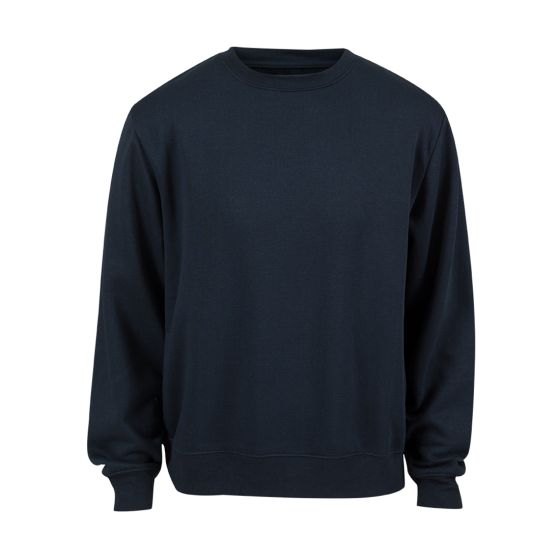 Basic collegegenser med rund hals marine