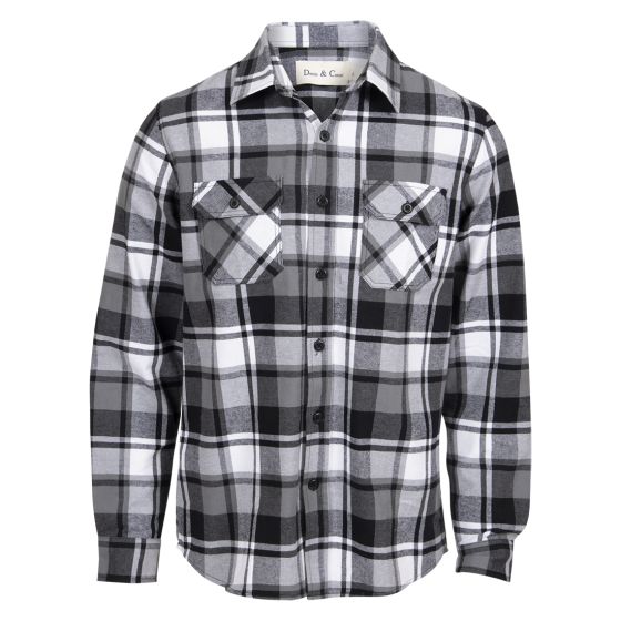 Denim & Casual Hawk Flanellskjorte marine