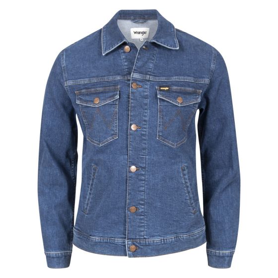 Wrangler Red Kabel Dongerijakke blå