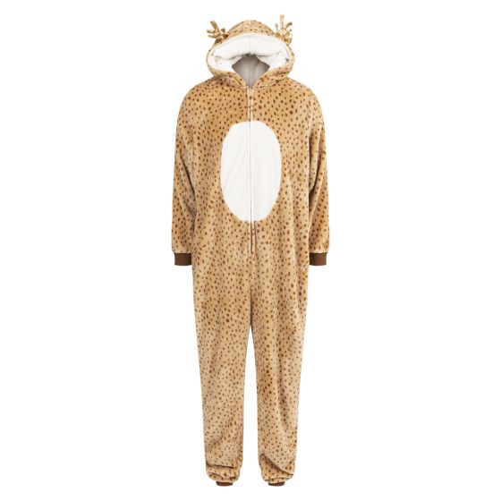 Christmas Julejumpsuit Reinsdyr beige.