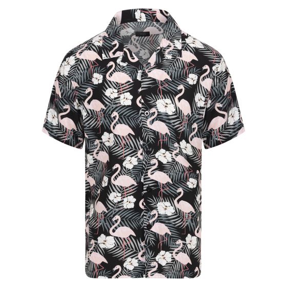 Aloha Hawaiiskjorte sort.
