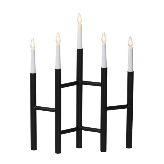 Adventslysestake 5 ledlys Ivy