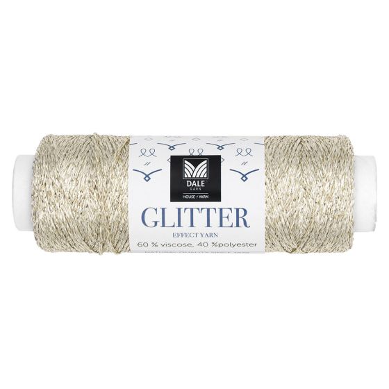Glitter Effektgarn 20gr garnnøste  .