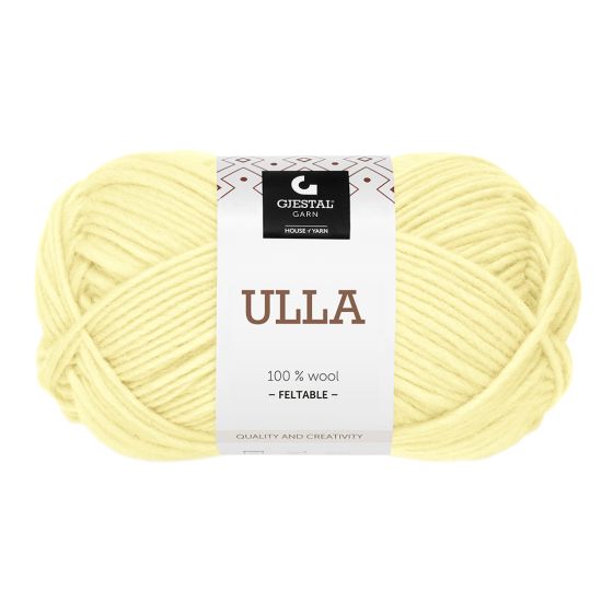Ulla garnnøste lys gul