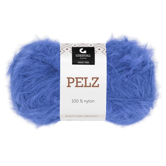 Pelz garnnøste kongeblå