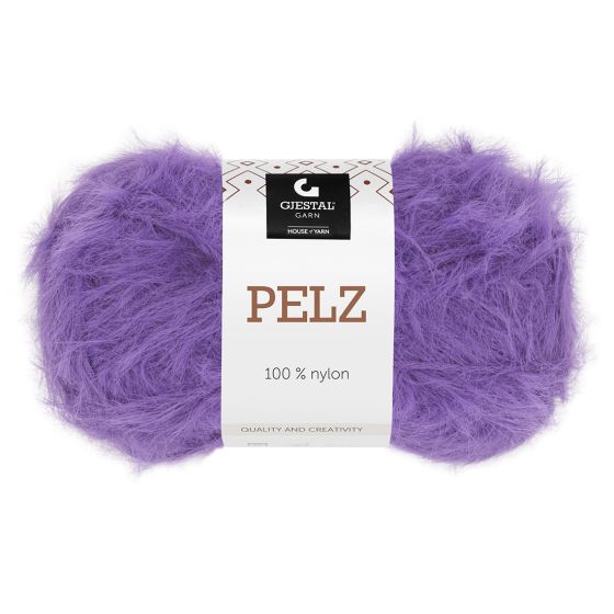 Pelz garnnøste lavendel