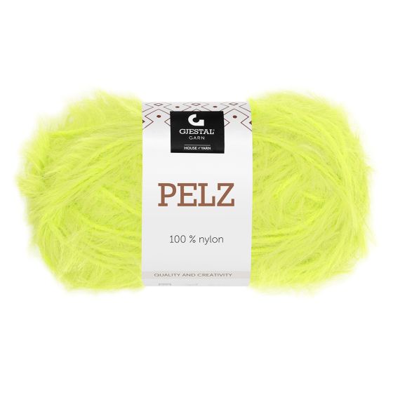 Pelz garnnøste neongul