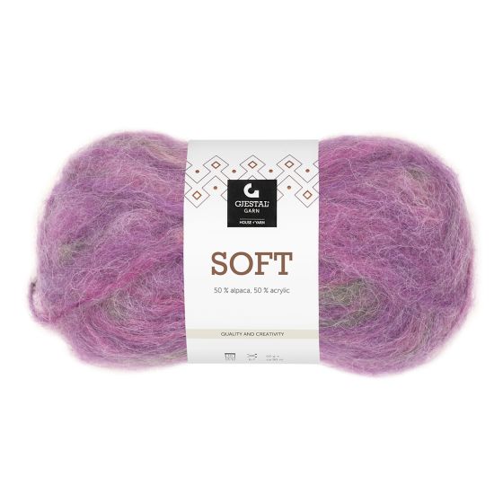 Soft flerfarget garnnøste