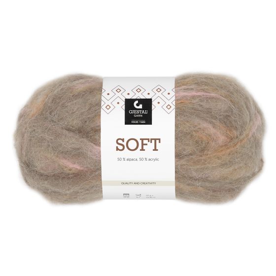 Soft flerfarget garnnøste 
