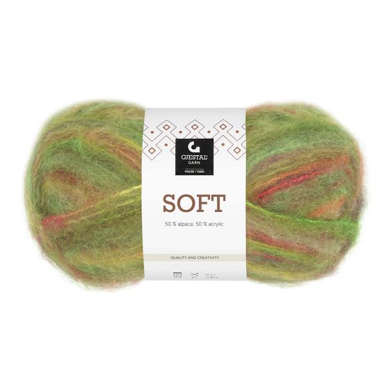 Soft flerfarget garnnøste