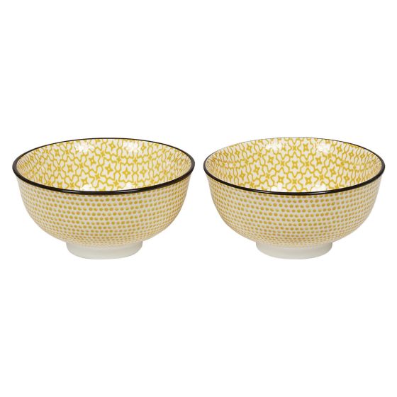 Lucy skål 11,5cm 2pk Gul