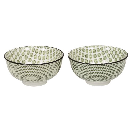 Lucy skål ring 11,5cm 2pk Grønn