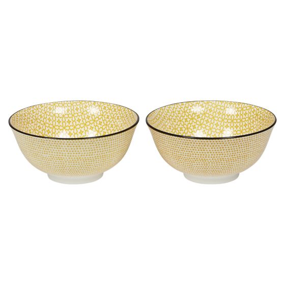 Lucy skål 15.5cm 2pk Gul
