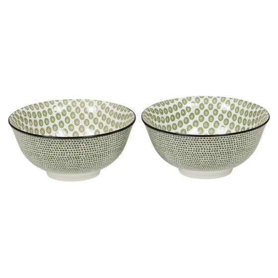Lucy skål ring 15,5cm 2pk Grønn