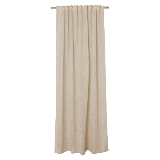 Monokrom vevd gardin 135x160 Natur